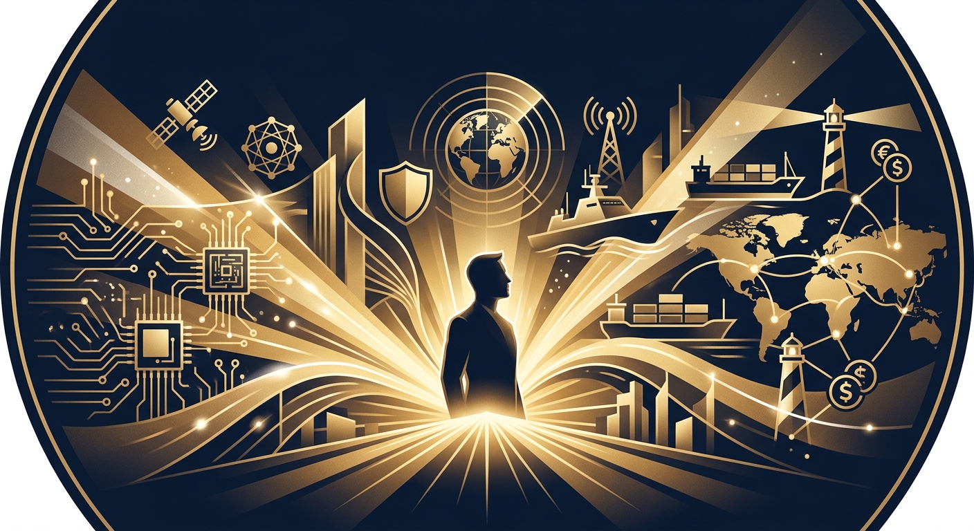 Lumina Consulting founder — light radiating across technology, defense, and global trade